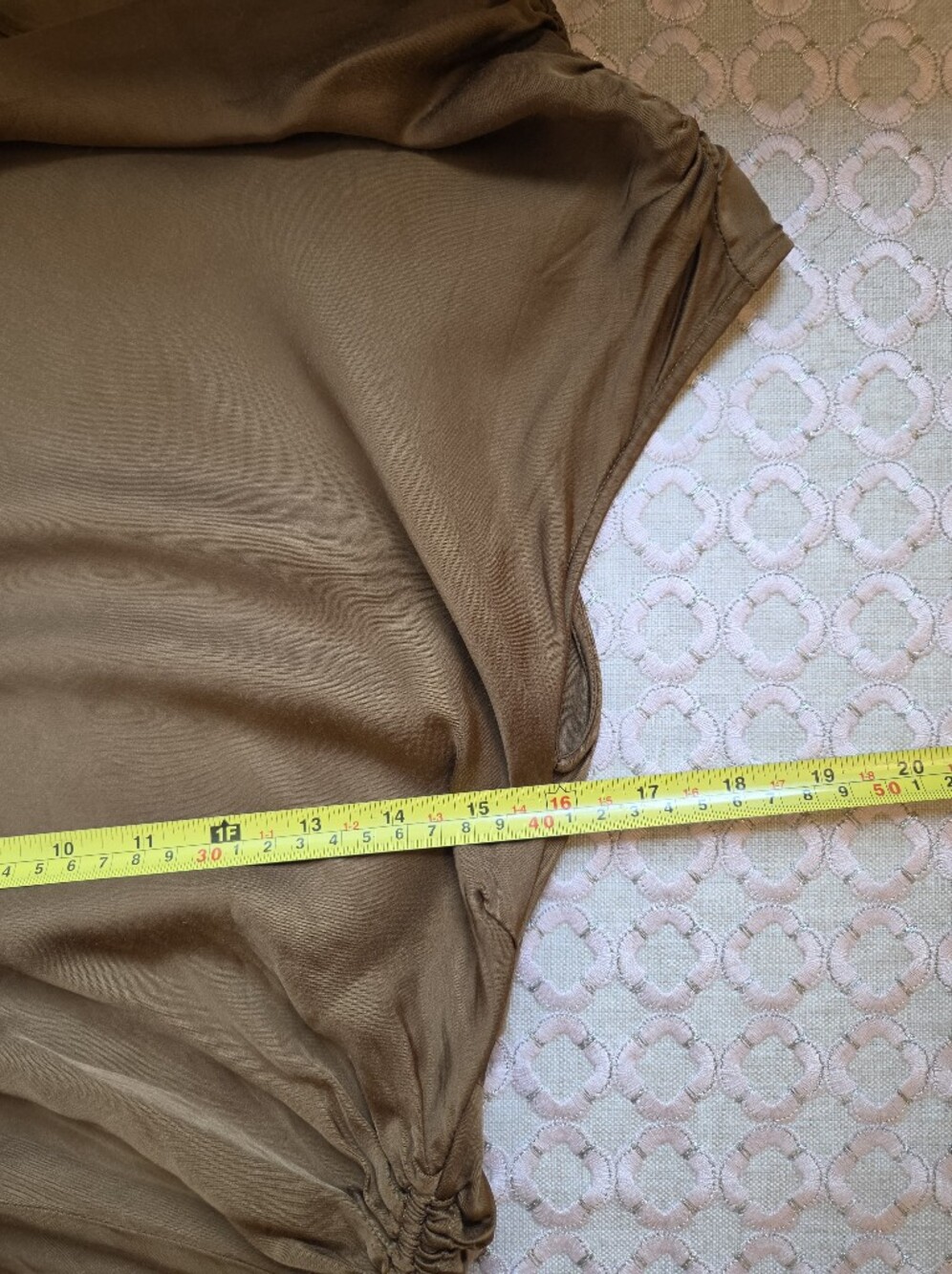 A.L.C. Women's Satin Penny Dress in Aged Bronze, Size 6, $595 - Picture 11 of 15